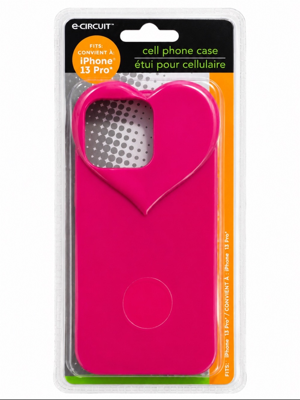 NWT eCircuit Pink Heart iPhone 13 Pro Phone Case Cute Protective Cover